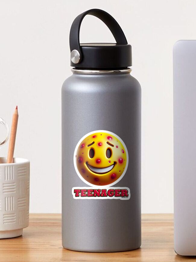 Thumbnail 1 of 3, Sticker, Teenager Emoji designed and sold by zeeteezofficial.