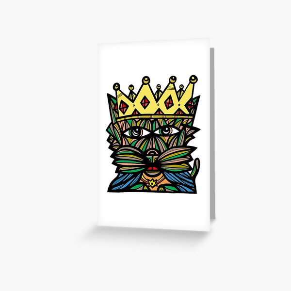 "King Kat" Greeting Card