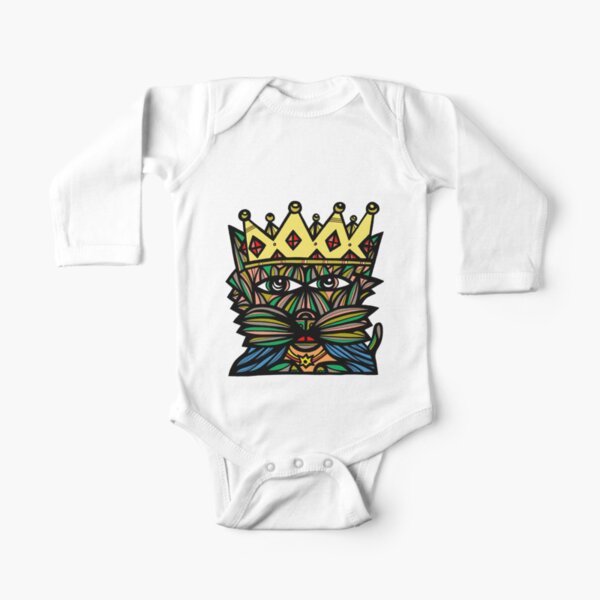 "King Kat" Long Sleeve Baby One-Piece