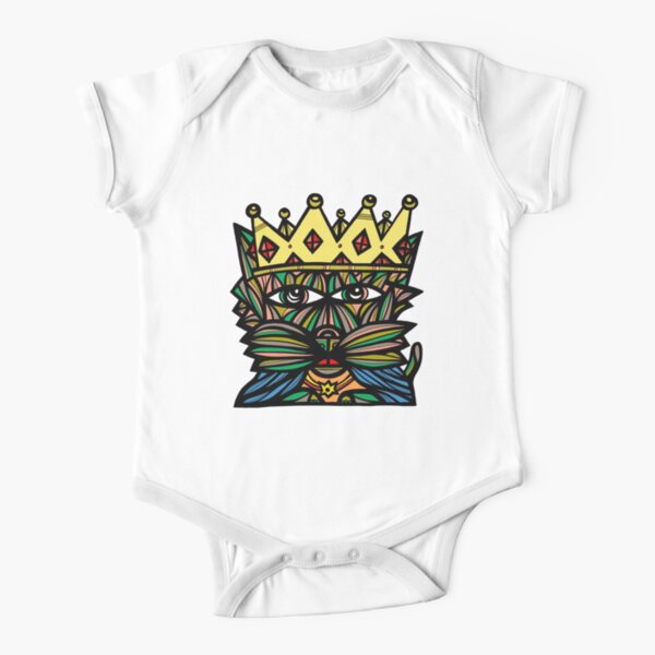 "King Kat" Short Sleeve Baby One-Piece