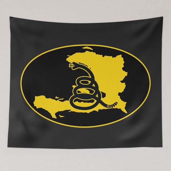 Item preview, HAITI - Freedom Is The Superpower - Modern Gadsden Snake Flag - Dont Tread On Me design designed and sold by pelagio.