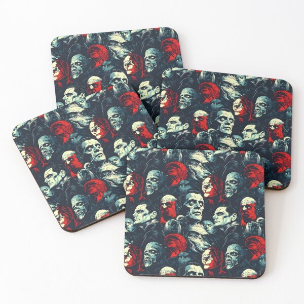 Item preview, Vintage Horror Monsters Seamless Pattern designed and sold by VoyteksDesigns.