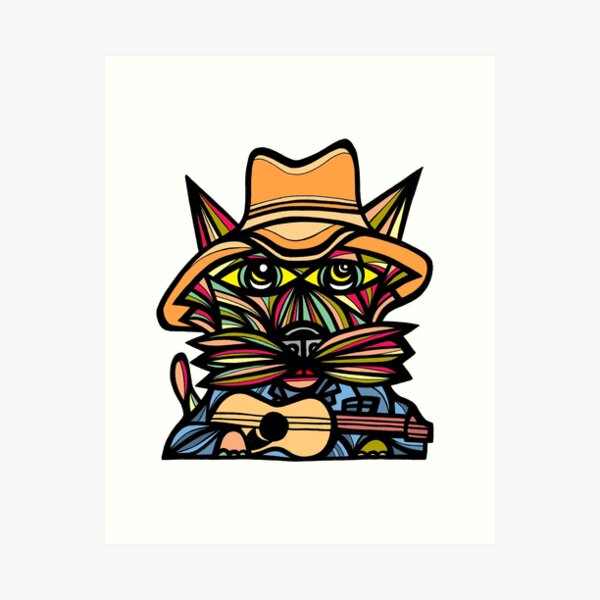 "Kountry Kat" Art Print