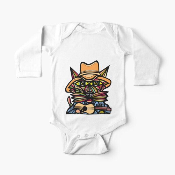 "Kountry Kat" Long Sleeve Baby One-Piece