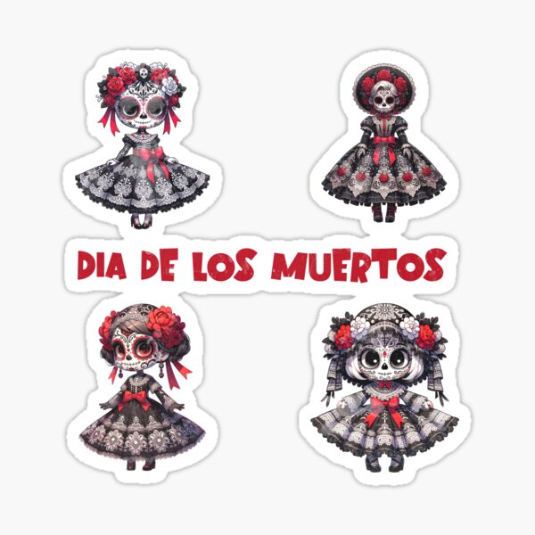 Item preview, DIA DE LOS MUERTOS STICKERPACK A1 designed and sold by Geno59l.