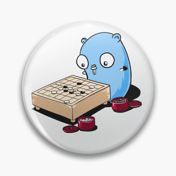 Go Gopher playing Go Pin
