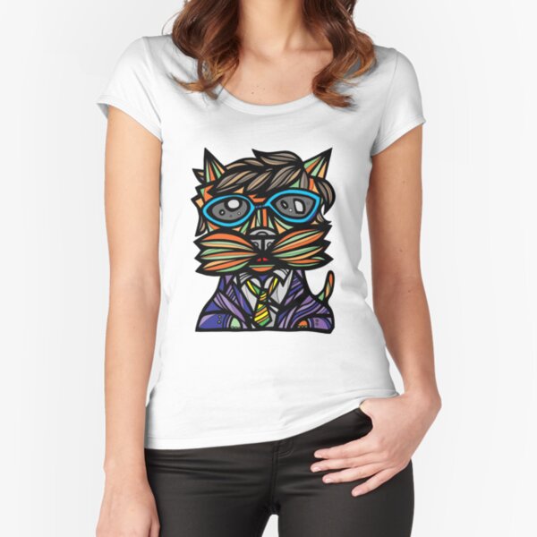 "Kool Kat" Fitted Scoop T-Shirt