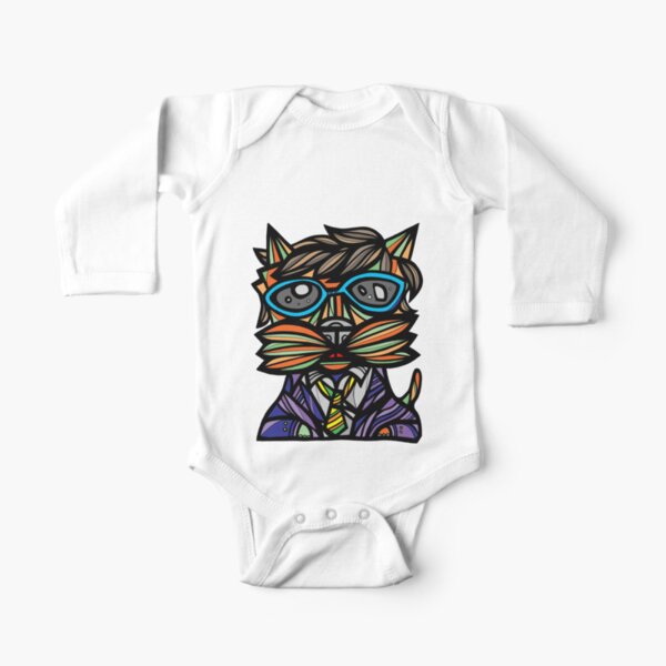 "Kool Kat" Long Sleeve Baby One-Piece