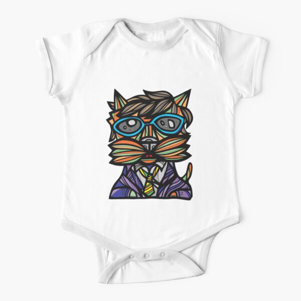 "Kool Kat" Short Sleeve Baby One-Piece