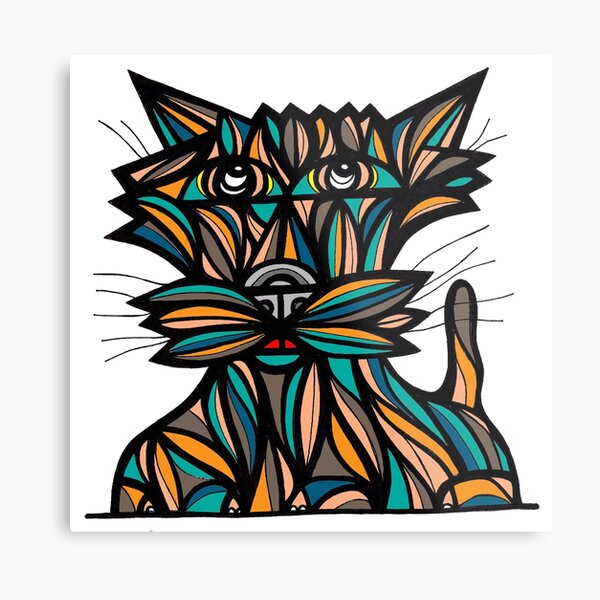 "Fun Kat" Metal Print