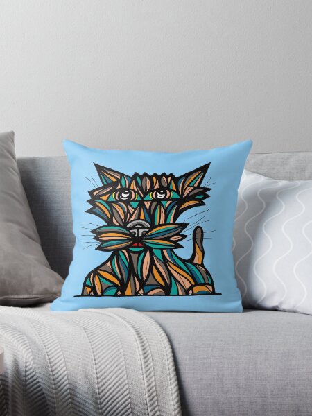 "Fun Kat" Throw Pillow