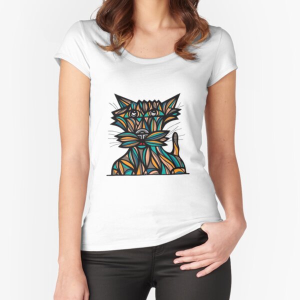 "Fun Kat" Fitted Scoop T-Shirt