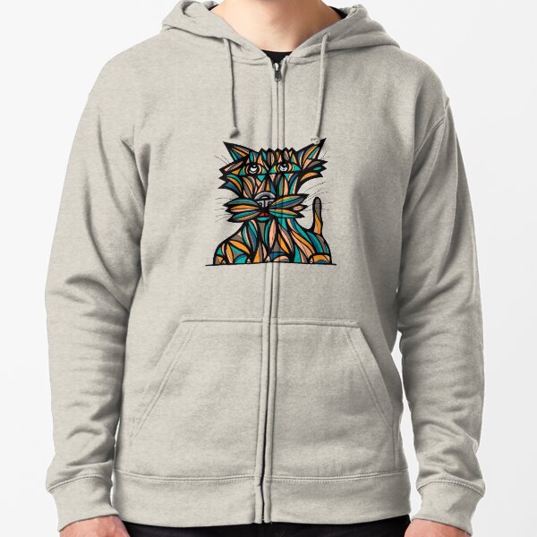 "Fun Kat" Zipped Hoodie