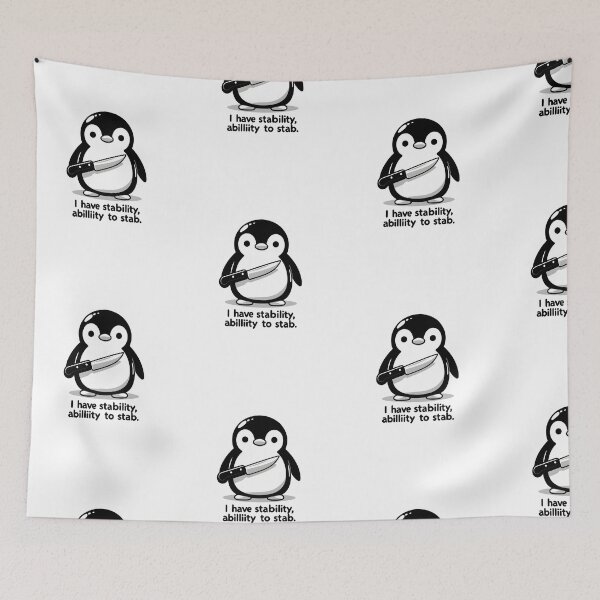 Item preview, Stabby Penguin designed and sold by Pixel-Lift.