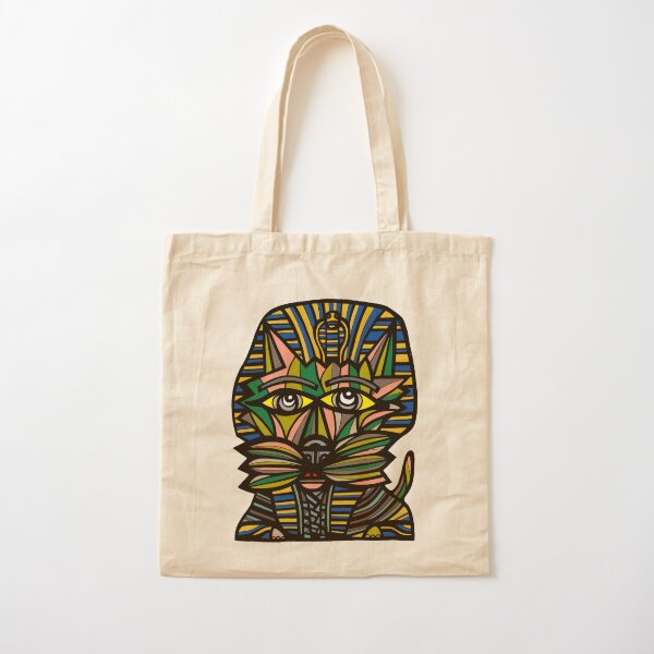 "Pharaoh Kat" Cotton Tote Bag