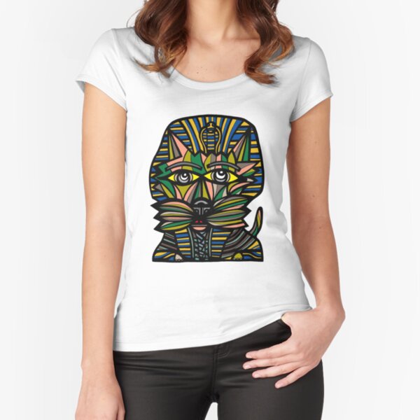 "Pharaoh Kat" Fitted Scoop T-Shirt