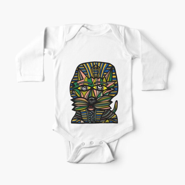 "Pharaoh Kat" Long Sleeve Baby One-Piece