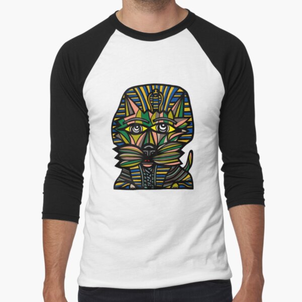 "Pharaoh Kat" Baseball ¾ Sleeve T-Shirt