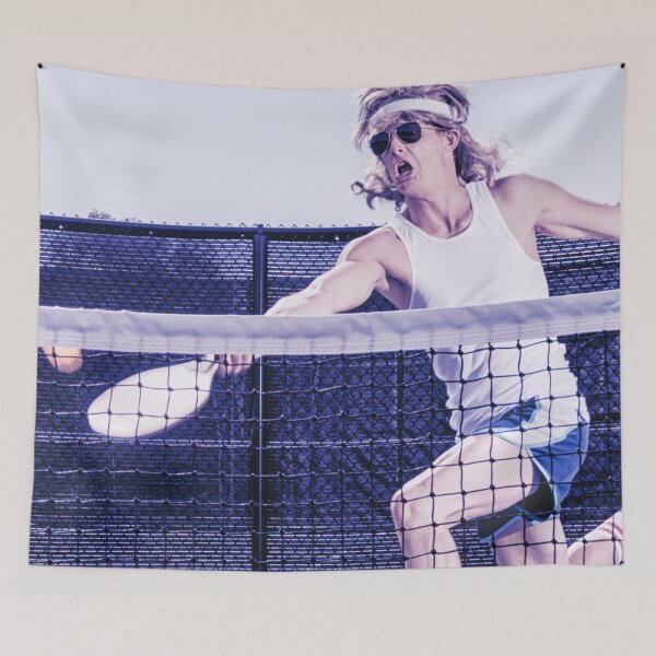 Item preview, Pickleball Retro Smash Action designed and sold by OutofFocusShop.