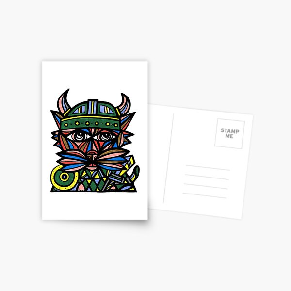 "Viking Kat" Postcard