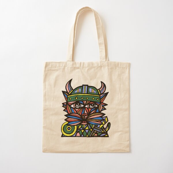 "Viking Kat" Cotton Tote Bag