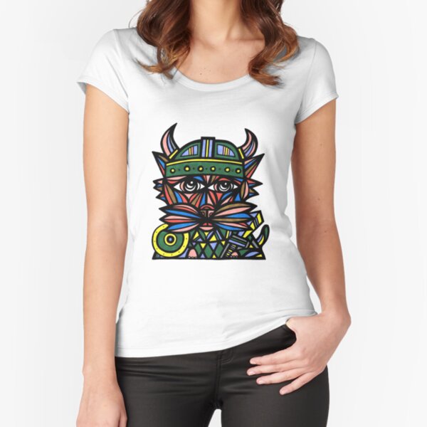 "Viking Kat" Fitted Scoop T-Shirt