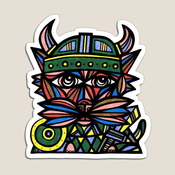 "Viking Kat" Magnet