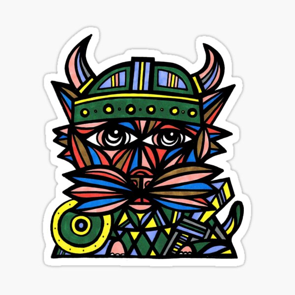 "Viking Kat" Sticker