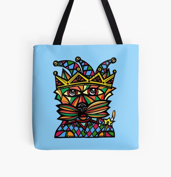 "Jester Kat" All Over Print Tote Bag