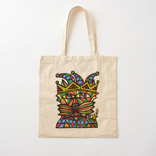 "Jester Kat" Cotton Tote Bag