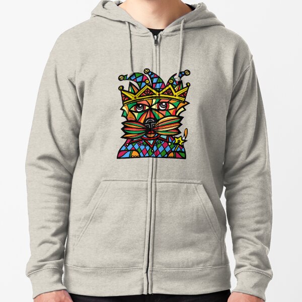 "Jester Kat" Zipped Hoodie