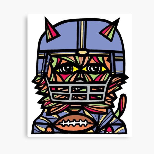 "GridIron Kat" Canvas Print