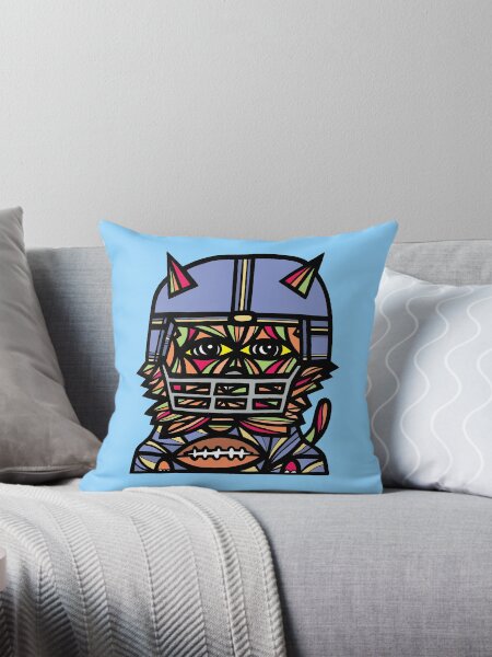 "GridIron Kat" Throw Pillow