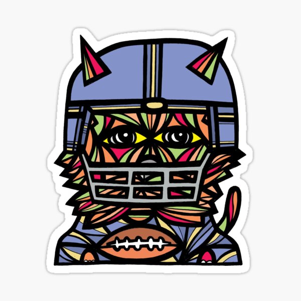 "GridIron Kat" Sticker