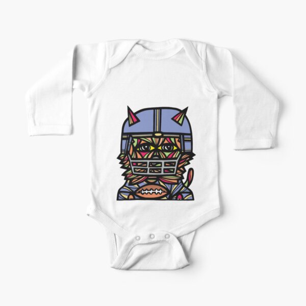 "GridIron Kat" Long Sleeve Baby One-Piece