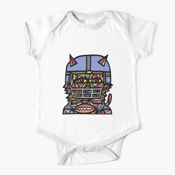 "GridIron Kat" Short Sleeve Baby One-Piece