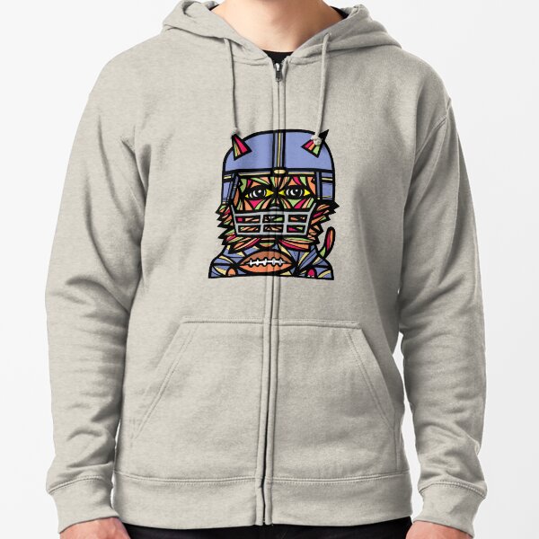 "GridIron Kat" Zipped Hoodie