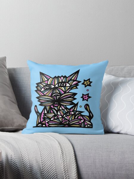 "Star Gazers" Throw Pillow