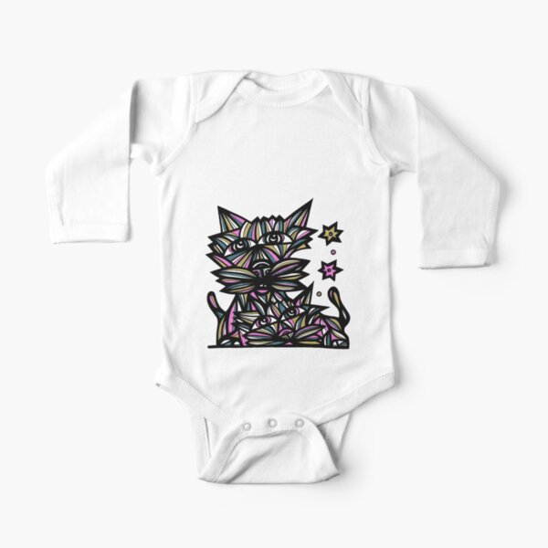 "Star Gazers" Long Sleeve Baby One-Piece