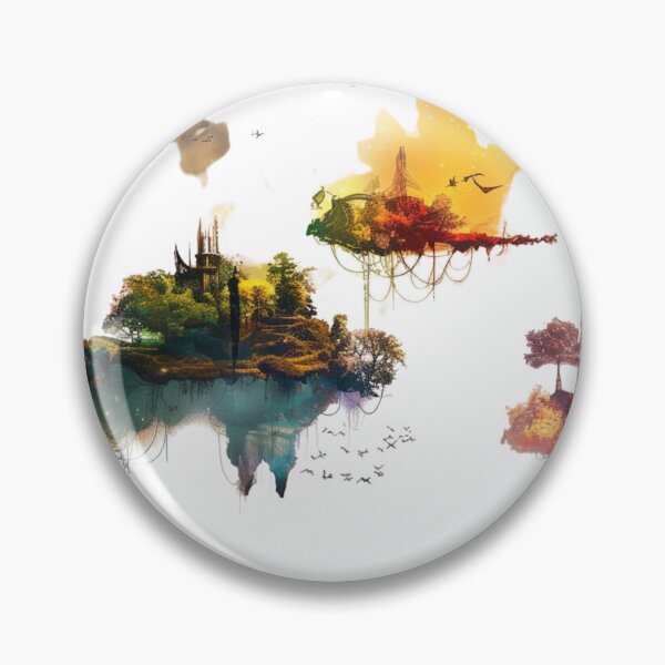 Item preview, Surreal Floating Islands - Fantasy World designed and sold by Fab-Haven.