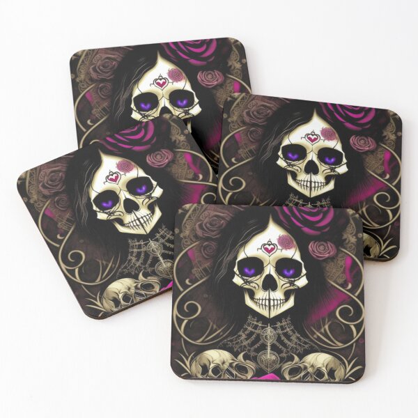 Item preview, Gothic Skull Roses designed and sold by TheDarkWardrobe.