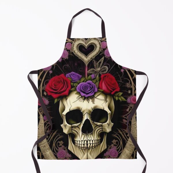 Item preview, Gothic Skull Roses designed and sold by TheDarkWardrobe.