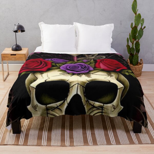 Item preview, Gothic Skull Roses designed and sold by TheDarkWardrobe.