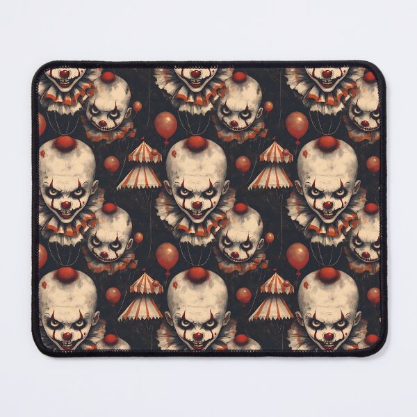 Item preview, Eerie Halloween Clown Seamless Pattern Tile designed and sold by VoyteksDesigns.