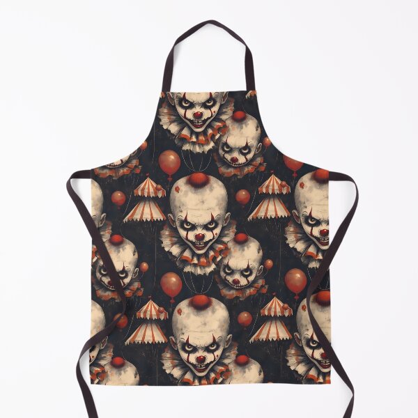 Item preview, Eerie Halloween Clown Seamless Pattern Tile designed and sold by VoyteksDesigns.