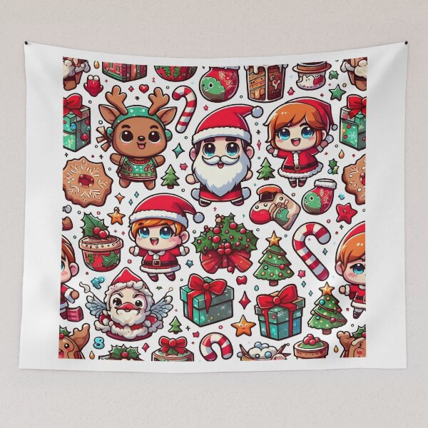 Item preview, Christmas Chibi Pattern 3.0 designed and sold by StickyGuys.
