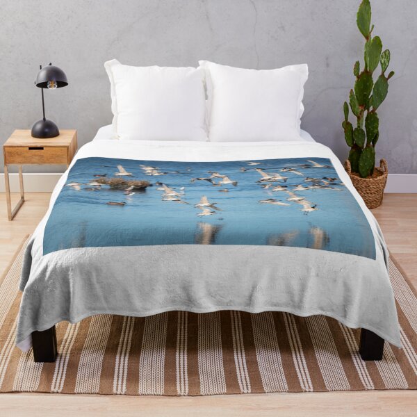 Item preview, Godwit birds flying over lake designed and sold by TedmBinegas.