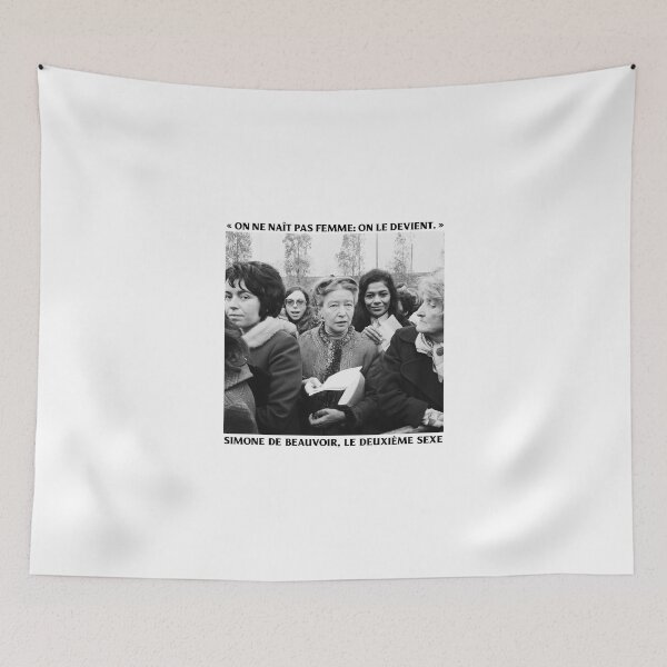 Item preview, "On ne naît pas femme" / "One is not born a woman" - Simone de Beauvoir designed and sold by NEVERBOW.