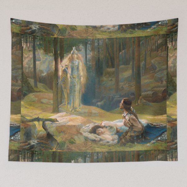 Item preview, Gaston Bussiere French La Révélation, Brünnhilde découvrant Sieglinde et Siegmund designed and sold by TeeARTHY.