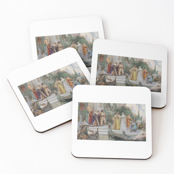 Item preview, Georges Jules Victor Clairin The Arrival of the Guests, Venice designed and sold by TeeARTHY.